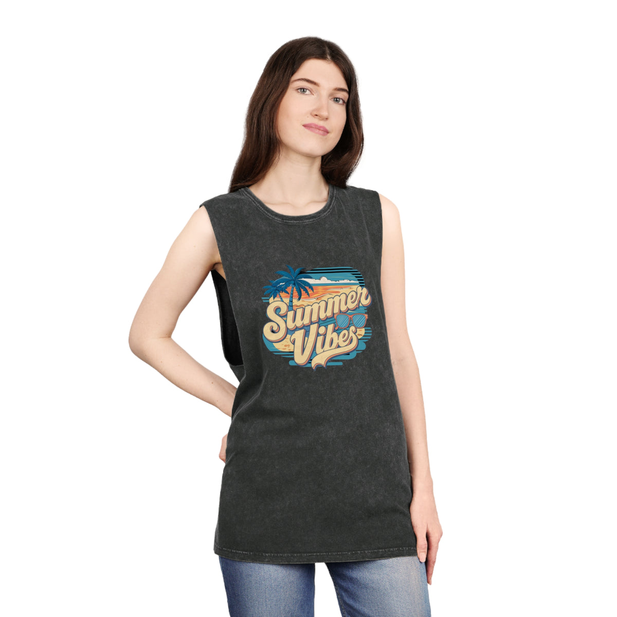 Unisex Stonewash Tank Top