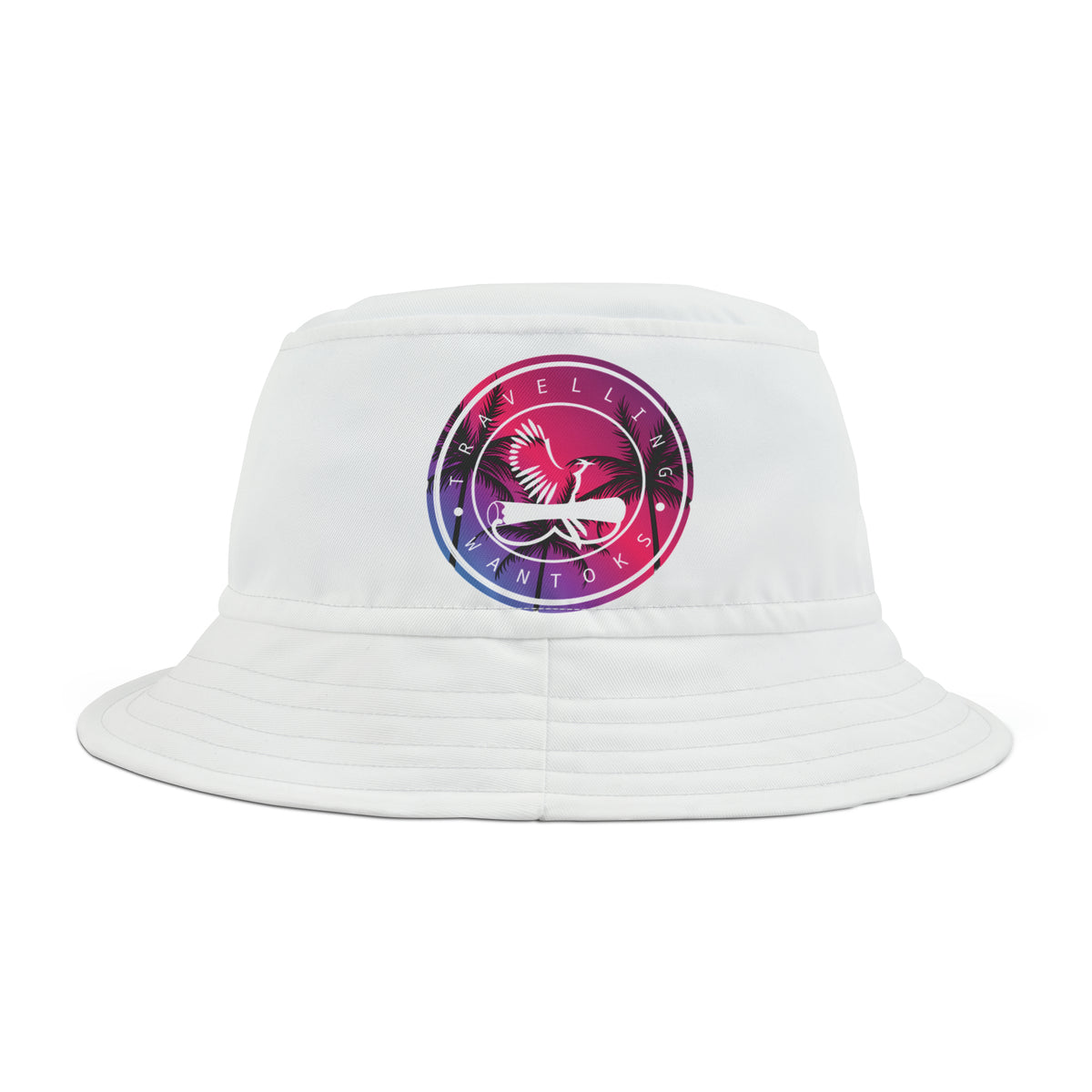 White Bucket Hat (AOP)