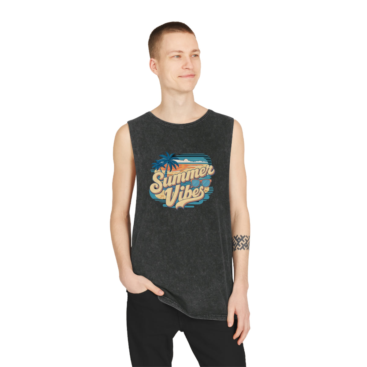 Unisex Stonewash Tank Top